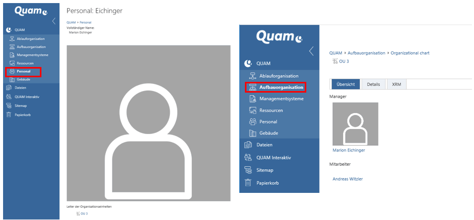 Mitarbeiterfotos zuordnen