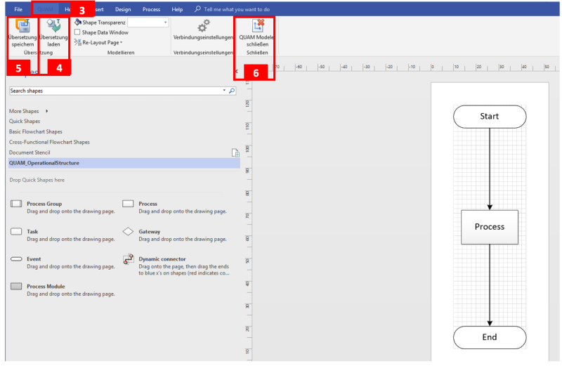 Übersetzen von Zeichnungen in Visio