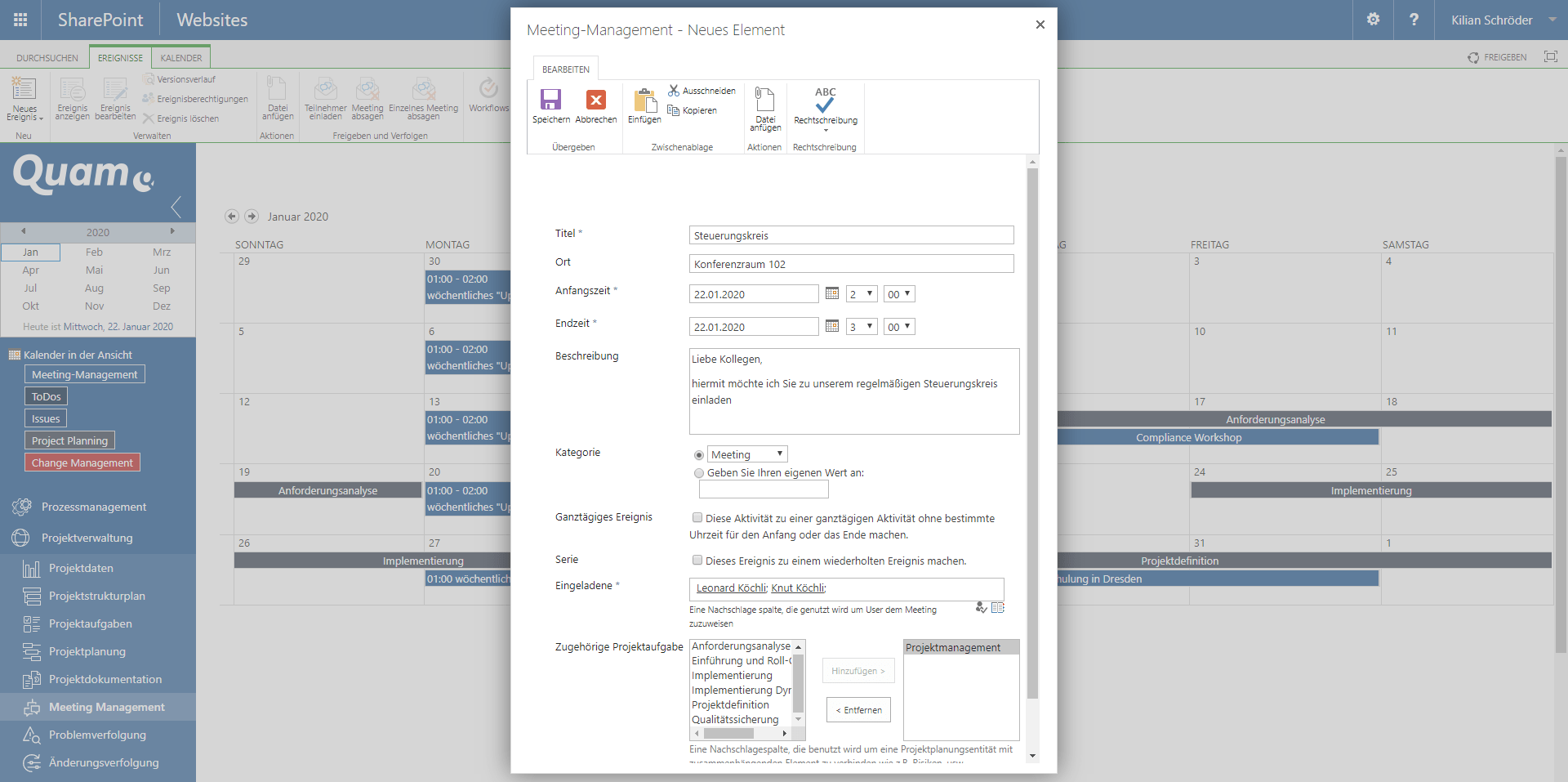 Meetings planen und organisieren