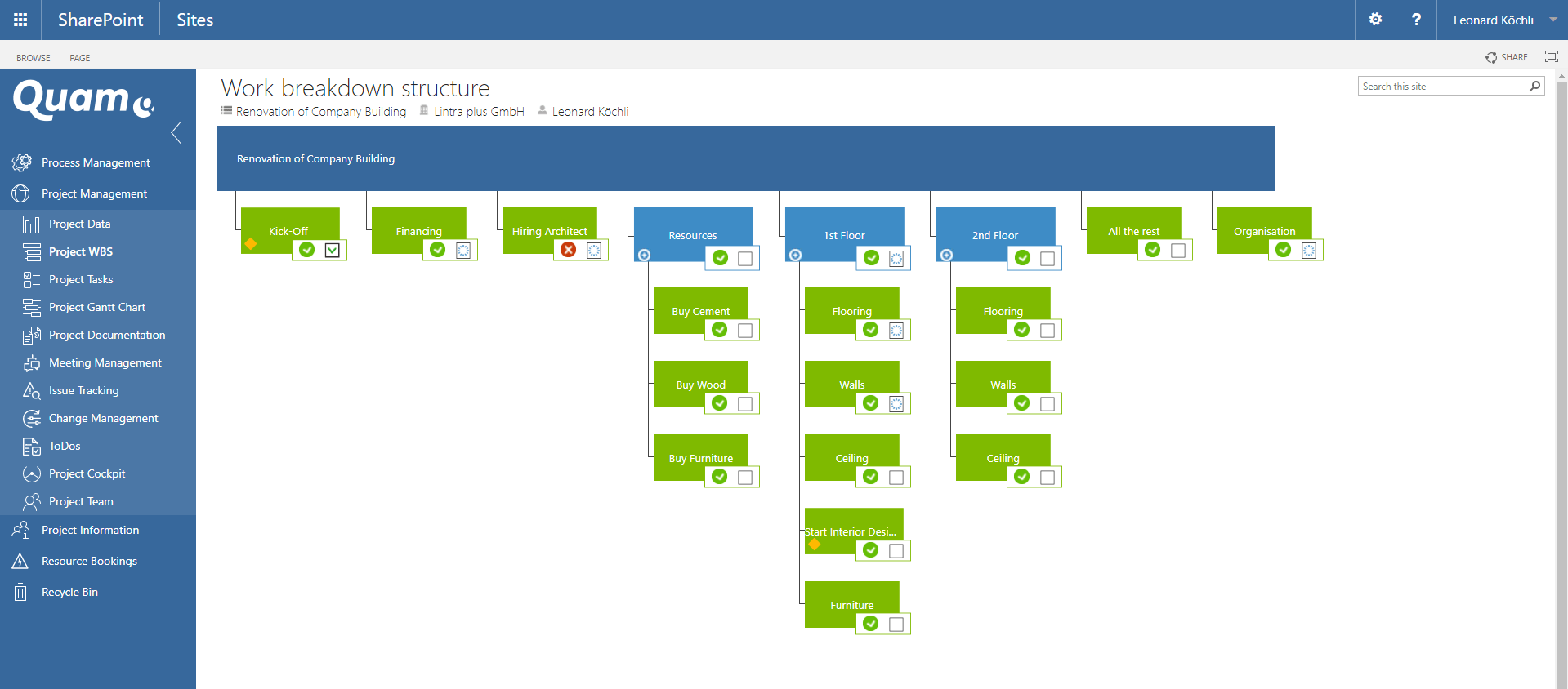 Datenimplementierung mit Office 365