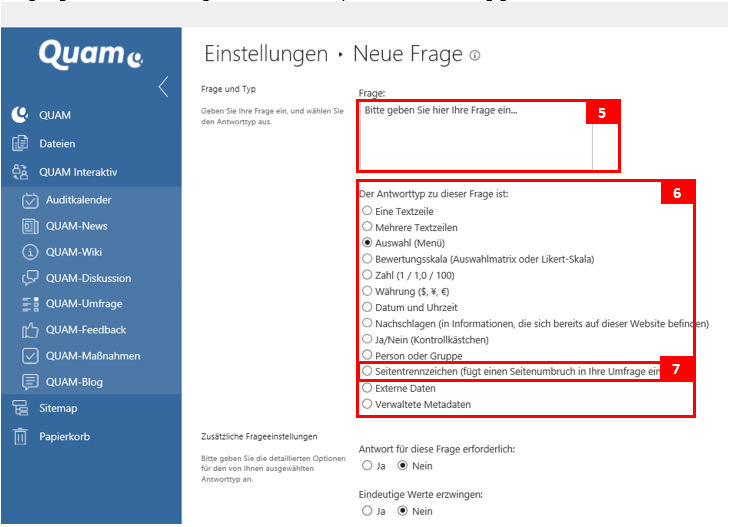 Neue Quam Umfrage