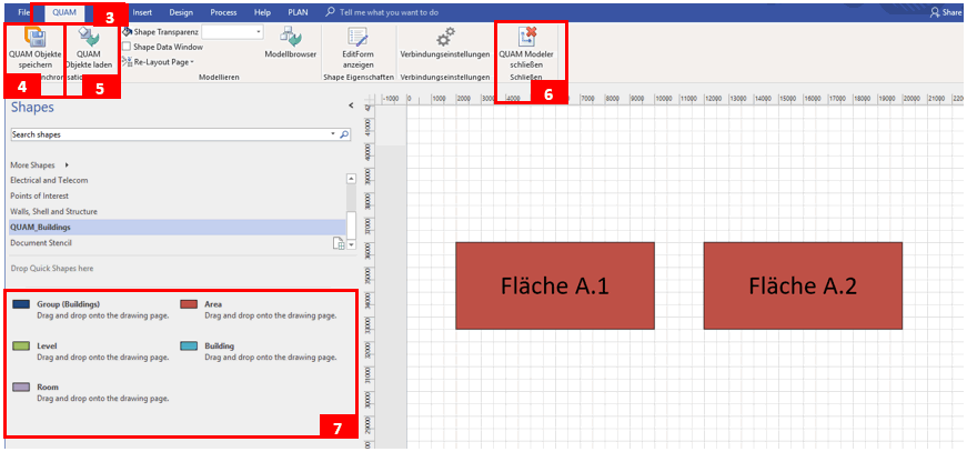 Grafische Modellierung von Gebäudeplänen